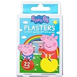 Peppa Pig Pflasters / Peppa Wutz Kinder Pflasterbox / x22 Streifen / 4 Größen / Latexfrei /...