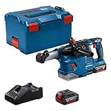 Bosch Professional 18V System Akku-Bohrhammer GBH 18V-22 (mit SDS plus, inkl. 2x 4,0-Ah-Akku,...