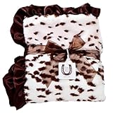 Max Daniel Animal Prints Baby Überwurf (Pink Snow Leopard)