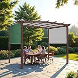 wasserdichte Pergola Markise, Pavillon Garten Wetterfest Gartenpavillon Terrassendach Markise für...