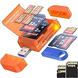 USB Typ C 3.0 3.1 SD&MicroSD 4.0 Kartenleser, High-Speed ​​312 MB/s UHS-II Dual Slot externer...