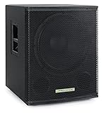 Pronomic SA-15 SUB Aktiv Subwoofer - 1x 15 Speaker mit Bassreflex-Öffnungen - 600 Watt...