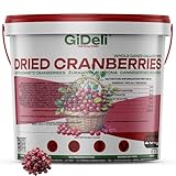 GiDeli cranberry getrocknet 20 kg in Eimer – aromatische Trockenfrüchte, Cranberries ideal als...