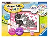 Ravensburger CreArt 28467 - Kuschelkatzen - Malen nach Zahlen Katzen für Kinder ab 7 Jahre, Malset...
