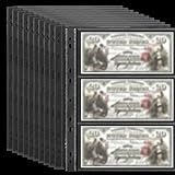 YUVKIN 10 Stück Hüllen für Ringbuch, Postkartenhüllen, Doppelseitiger Taschen Seitenschutz, Top...