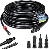 DEUBA® Rohrreinigungsschlauch Set 15m 160 Bar inkl. 4 Hochdruckreiniger Adapter mit Kärcher...