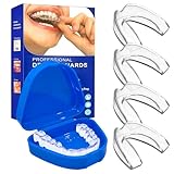 4pcs Mundschutz gegen Zähneknirschen & Schnarchen, Anti-Schnarch Schiene & Mundschutz bei...
