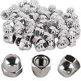 Bikasun 20 Stück Hutmuttern M10 Edelstahl Kappenmuttern, Hutmutter hohe Form A2 V2A...