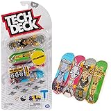 Tech Deck, Ultra-Deluxe Fingerboard 4er-Set, mit authentischer Skateboard-Grafik - zum Sammeln,...