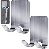 Gorffy Rasierhalter Dusche, Mehrzweckhaken Edelstahl Wasserdichte Wandhaken Selbstklebend, Rasierer...