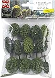 Busch 6586 - 12 Laubbäume N/TT, grün