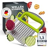 Edelfeld Wellenschneider für Pommes, Obst & Gemüse [TESTSIEGER] - Spülmaschinengeeignetes...