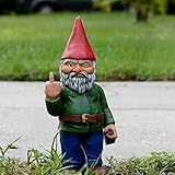 Runsmooth 15 cm Gartenzwerg-Statue, OrnamentThe Go Away Gnomes, lustige Garten-Rasen-Ornamente,...