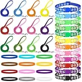 JieyueJewelry 36-teiliges Hundehalsband und Leine, Set mit Schnellverschluss-Schnalle, verstellbar,...