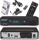 Ankaro 2100 DSR HD Sat Receiver mit PVR Aufnahmefunktion für Satellitenschüssel, AAC-LC Audio,...