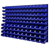 Wandregal Stapelboxen - 1152 x 780 mm - 114 tlg. Boxen Lagersystem Werkzeuglochwand Schüttenregal...