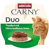 animonda Carny Adult Duo – Katzensnack aus Thunfisch mit Hühnchenfilets in Gelee -...