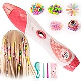BESCOST DIY Haarflechtmaschine mit Haarperlen – Haarschmuck Mädchen 6-12 Jahre, Kinder...