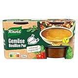 Knorr Bouillon Pur Gemüse vegane Gemüsebouillon mit vollem Geschmack 6x 0,5 Liter