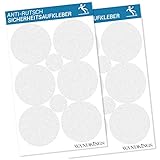 Wandkings Anti-Rutsch-Sticker 12 Klebepunkte 10 cm und 4 Punkte, 5 cm Durchmesser für Sicherheit in...