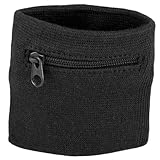 Wrist Wallet Wristband Schweißband mit Reißverschluss für Keys Money Cards Laufen Sports...