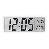 Digitale Wanduhr Batteriebetrieben, Funkuhr Digital, Led Digitaluhr, Digital Wall Clock mit...