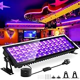 VAYALT UV Schwarzlicht Lamp, 100W USB UV LED Schwarzlicht Lamp 385-400 Black Light Bar, UV Licht...