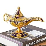 Genie - Metalllampe im Retro-Stil, künstlerische Muster-Skulptur, Sammlerstückmodell aus der alten...