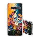 JEZSTHAI Handyhülle Kompatibel mit LG G8S ThinQ Hülle Silikon Transparente Stoßfeste Kratzfeste...