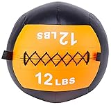 Signature Fitness Medizinball aus gewichtetem Gummi, Krafttraining, Ganzkörpertraining,...