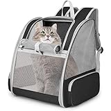 Hykiee Hunderucksack Katzenrucksack, Haustier Rucksack für Kleine Hunde Welpen bis 6kg Katzenbis...