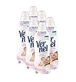 Vernel Hautsensitiv Weichspüler (6x34 Waschladungen), Wäscheduft für sensible & allergische Haut...
