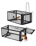 Akunsz 2X Rattenfalle Lebend Groß XXL Lebendfalle Ratte Rat Trap Mausefalle Lebend für...
