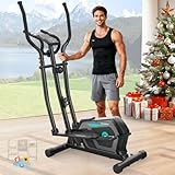 Crosstrainer für Zuhause mit APP, 3-in-1-Crosstrainer mit 16 stufiger Widerstand,LCD Monitor,...