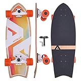 Apollo Surfskate pro Board | midi Longboard für Erwachsende, Kinder mit hochwertiger Surf Skate...