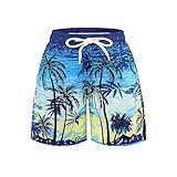 LAETBBE Jungen Badehose Kinder Badeshorts Jungen Schnelltrocknend Strandhose Surf Shorts Kurze...