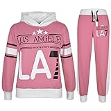 A2Z 4 Kids Kinder Mädchen Trainingsanzug LOS Angeles LA7 Aufdruck - T.S LA7 Baby Pink 7-8