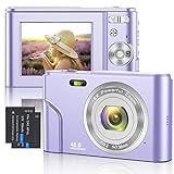 Digitalkamera Autofokus Fotokamera 1080P FHD Mini Videokamera 48MP Wiederaufladbare Kleine Kamera...