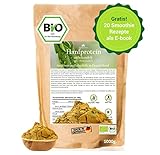 BIO Hanfprotein 1kg aus Deutschland, Veganes Hanfsamen-Protein vom deutschen Biofeld + Digitales...