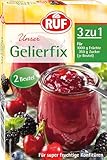 RUF Gelierfix 3 zu 1, veganes Geliermittel zum Einkochen und Gelieren von Marmelade, Konfitüre &...