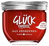 GLÜCK PASSIERT - aus Erdbeeren Fruchtaufstrich ohne Stückchen fein passiert - 230g