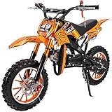 Actionbikes Motors Kinder Crossbike Delta 49 cc | 2-Takt 49ccm Motor bis 𝟒𝟎 km/h - Motorrad -...