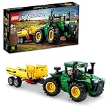 LEGO Technic John Deere 9620R 4WD Tractor, mit kippbarem Anhänger, klassisches Bauernhofspielzeug...