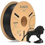 ELEGOO PLA+ Filament 1.75mm Schwarz 1KG, PLA Plus 3D Drucker Filament, Härter und Stärker 3D...