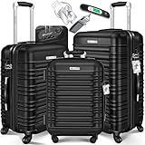 KESSER® 3tlg. Hartschalenkofferset Hartschalenkoffer Reisekoffer Set Reisekofferset Trolley Koffer...