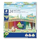STAEDTLER Buntstifte Noris colour, ergonomisches Dreikantformat, rutschfeste Soft-Oberfläche, hohe...