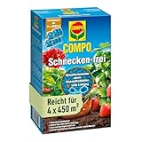 COMPO Schnecken-frei - Schneckenkorn - regenfest - Streugranulat gegen Schnecken im Vorteilspack -...
