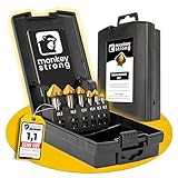 monkeystrong Kegelsenker Set 90° Ø 6,3-20,5 mm aus HSS Stahl - richtig scharf - Senker und...