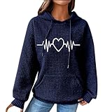 sweatshirt damen,oberteile damen,steppjacke damen leicht mit kapuze,weste damen outdoor,sweatshirt...