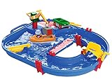 AquaPlay - Start Set - Wasserbahn für wenig Platz mit 21 Teilen inklusive 1 Hippo Wilma,...